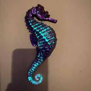Handmade Glow in the Dark Resin Seahorse